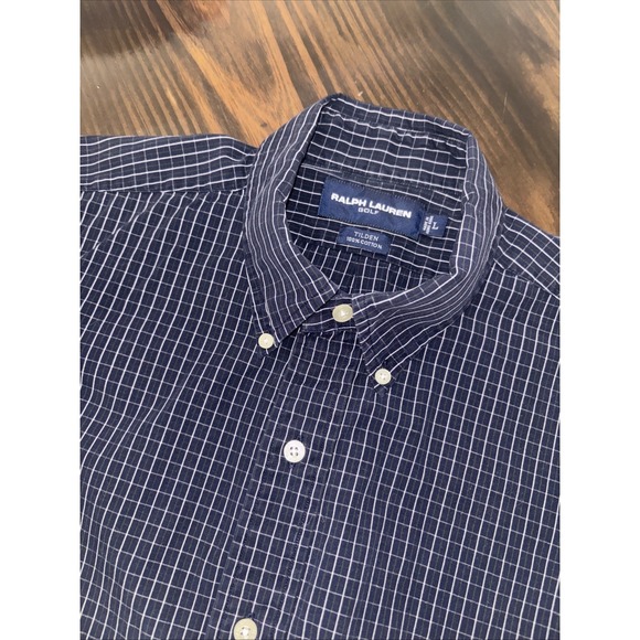 Ralph Lauren Other - Mens Ralph Lauren Golf Tilden Short Sleeve Button Down Shirt Sz Large Check